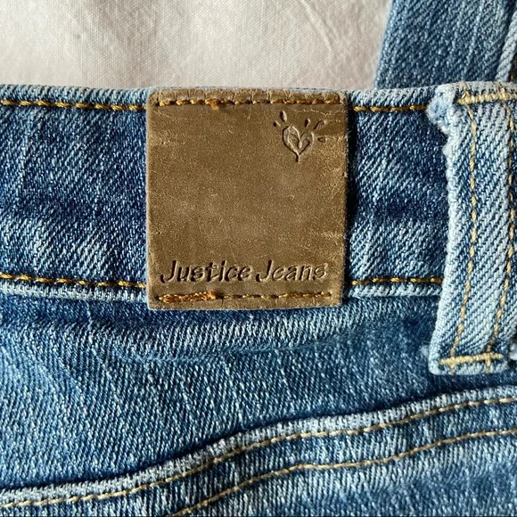 Justice Jeans 7R Simply Low boot cut blue Jeans. No stains or holes. Medium blue - Picture 4 of 7